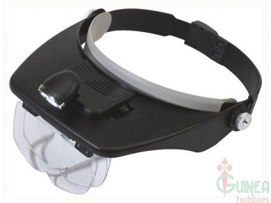 Casco lupa con LED y varios aumentos